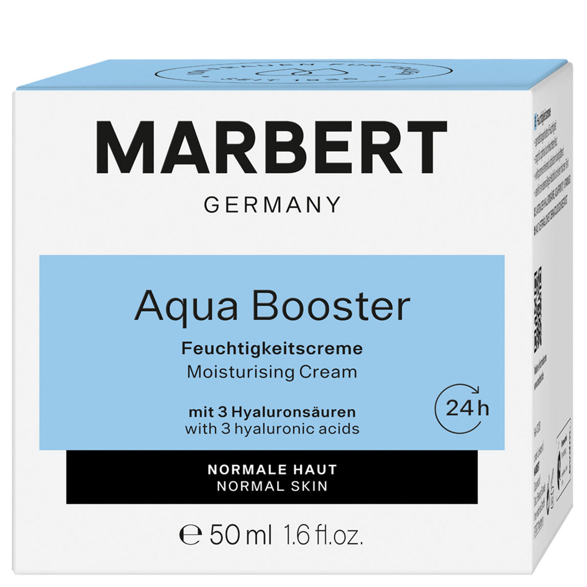 MARBERT 24H AQUA BOOSTER MOISTURISING CREAM NORMALE HUID 50ML