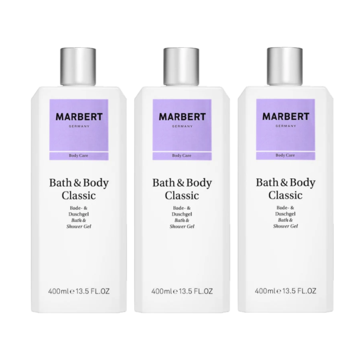BUNDLE 3 PIECES BATH & BODY CLASSIC SHOWER GEL 400 ML