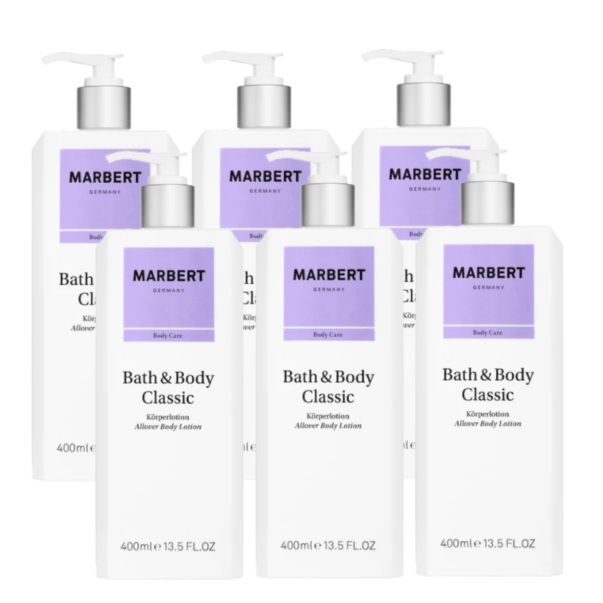 BUNDLE 6 PIECES BATH & BODY CLASSIC BODY LOTION 400 ML
