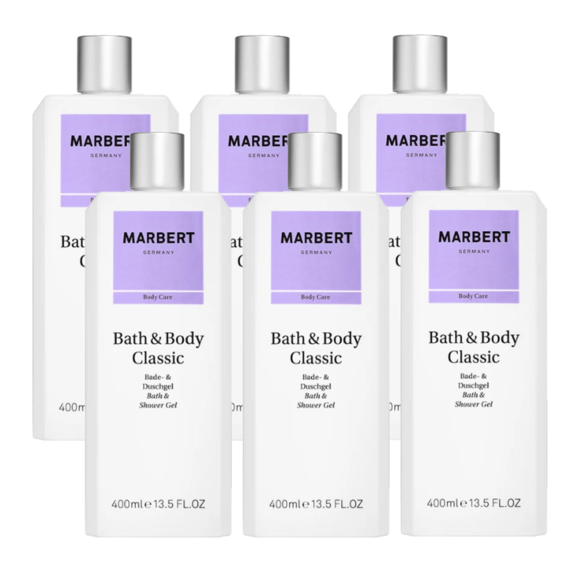 BUNDLE 6 PIECES BATH & BODY CLASSIC SHOWER GEL 400 ML