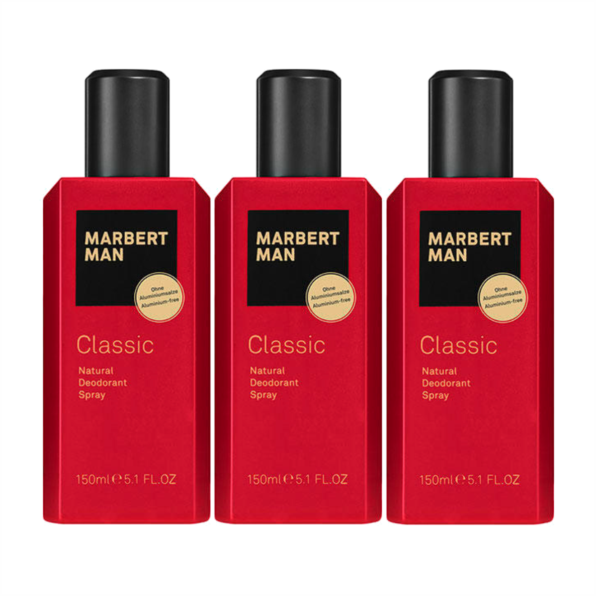 BUNDLE 3 PIECES MARBERT MAN CLASSIC DEODORANT SPRAY 150 ML