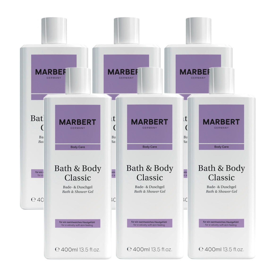 BUNDEL 6 STUKS BATH & BODY CLASSIC SHOWER GEL 400 ML