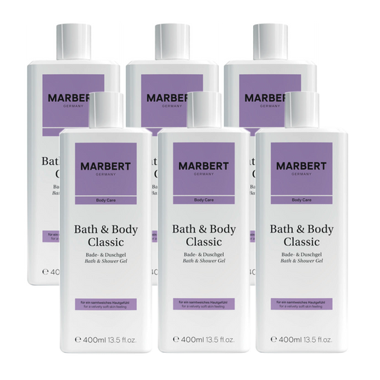 BUNDEL 6 STUKS BATH & BODY CLASSIC SHOWER GEL 400 ML