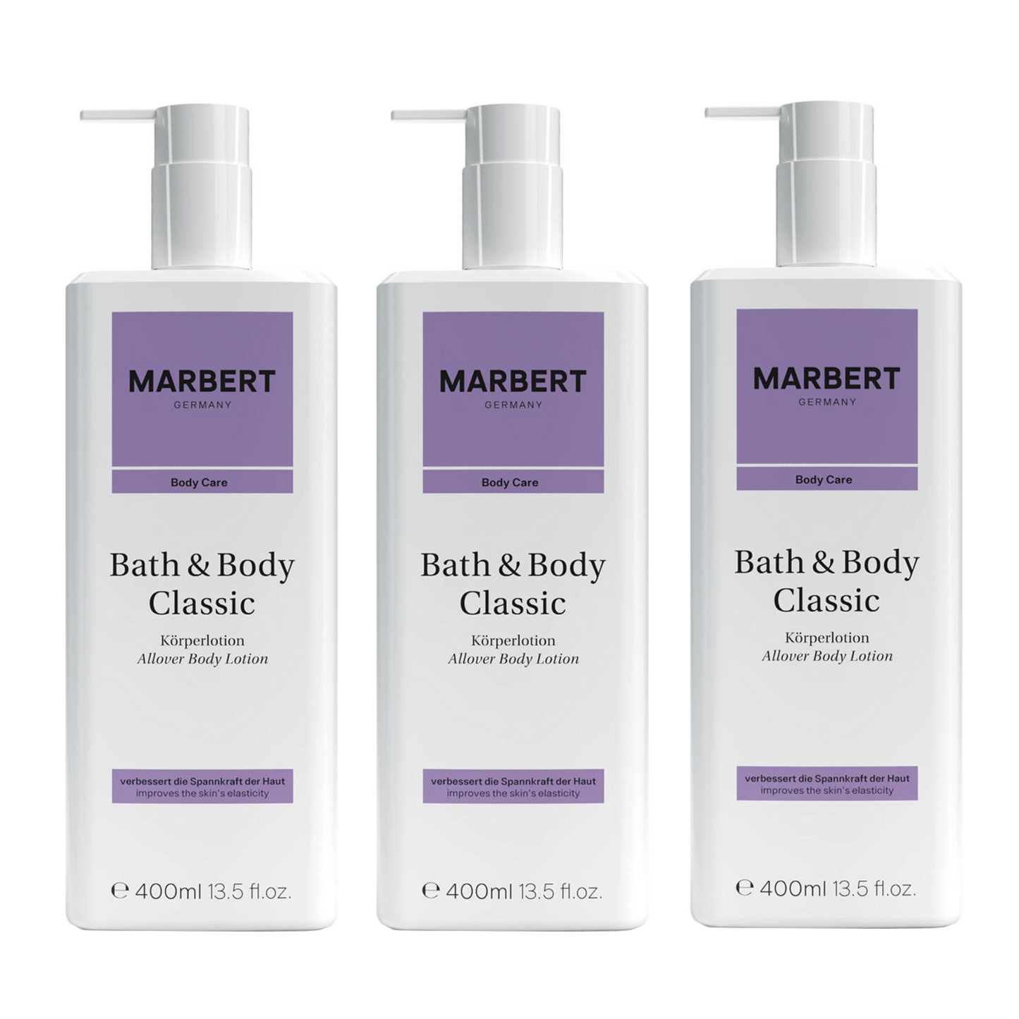 BUNDLE 3 PIECES BATH &amp; BODY CLASSIC BODY LOTION 400 ML