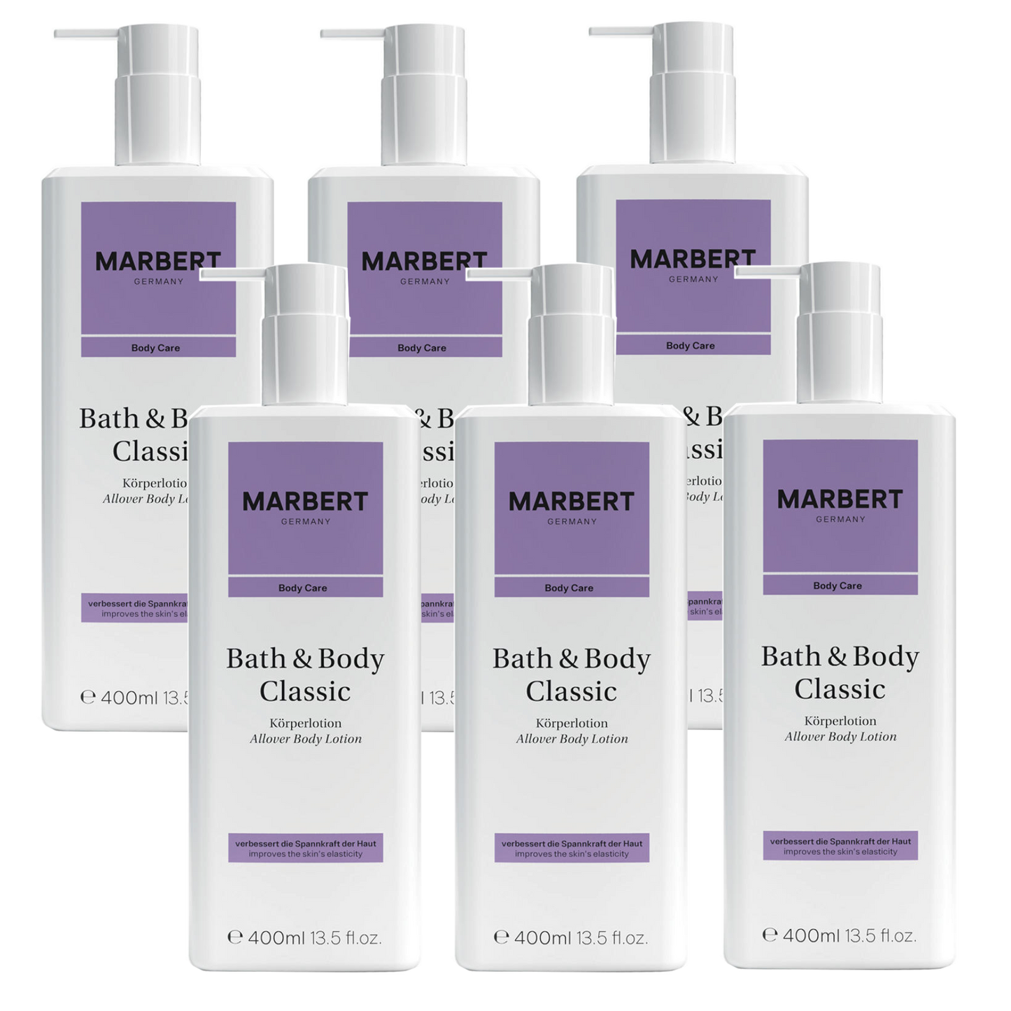 BUNDLE 6 PIECES BATH &amp; BODY CLASSIC BODY LOTION 400 ML