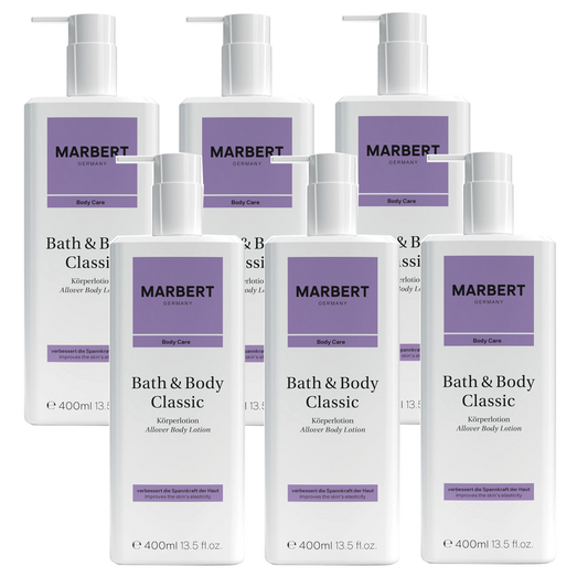 BUNDLE 6 PIECES BATH &amp; BODY CLASSIC BODY LOTION 400 ML